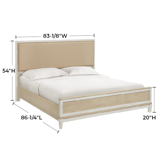 Catalina King Upholstered Panel Bed 3330SAN