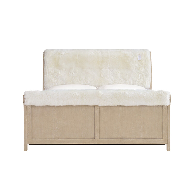 Catalina King Sheepskin Storage Bed 3357SAN