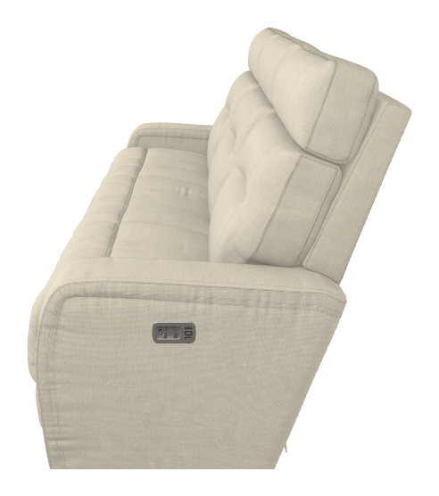 Baron Power Wall Reclining Sofa w/ Headrest & Lumbar - 33X807 33X807