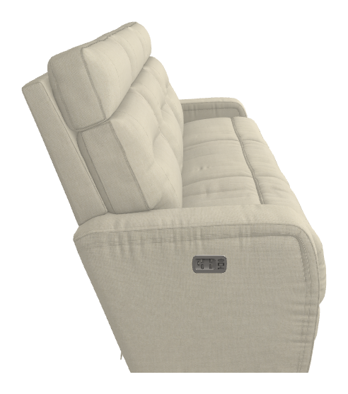 Baron Power Wall Reclining Sofa w/ Headrest & Lumbar - 33X807 33X807