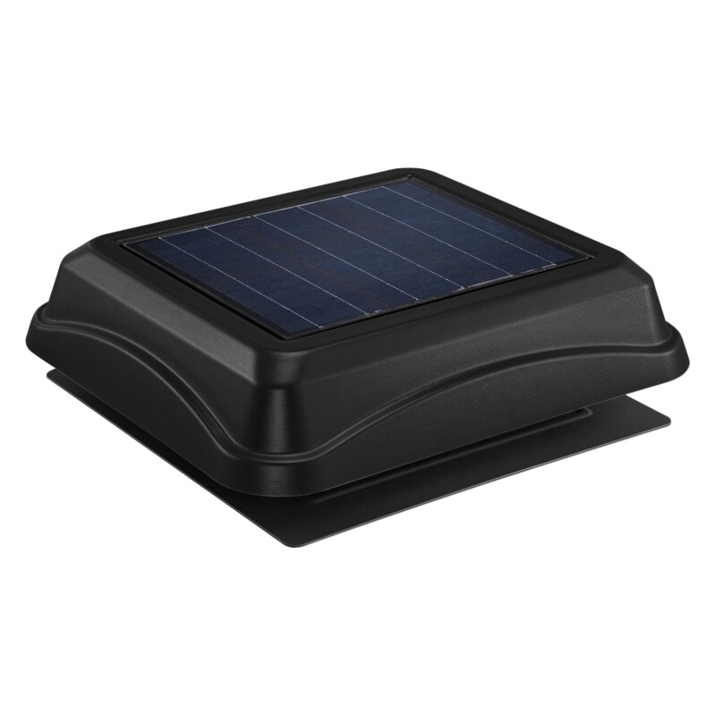 537 CFM Solar Powered Attic and Garage Ventilation Fan, Surface Mount 345SOBK