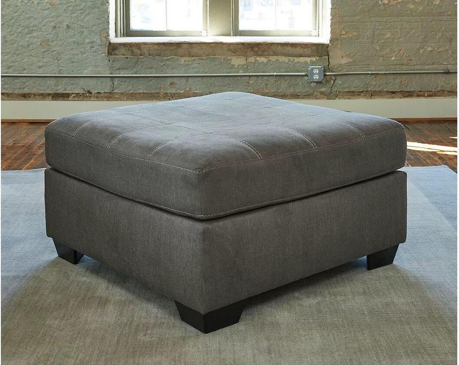 Pitkin Slate Oversized Accent Ottoman 3492708