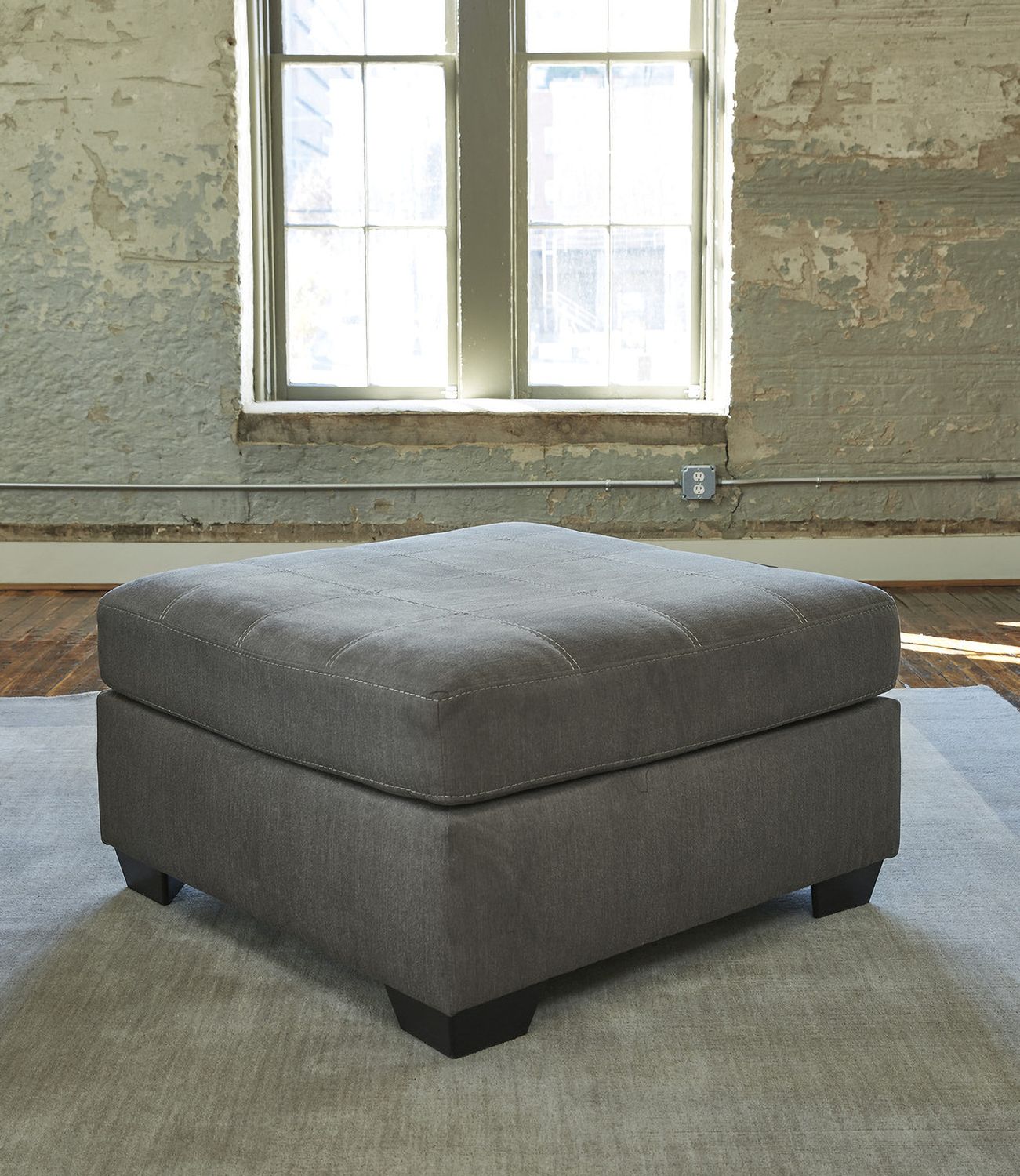 Pitkin Slate Oversized Accent Ottoman 3492708