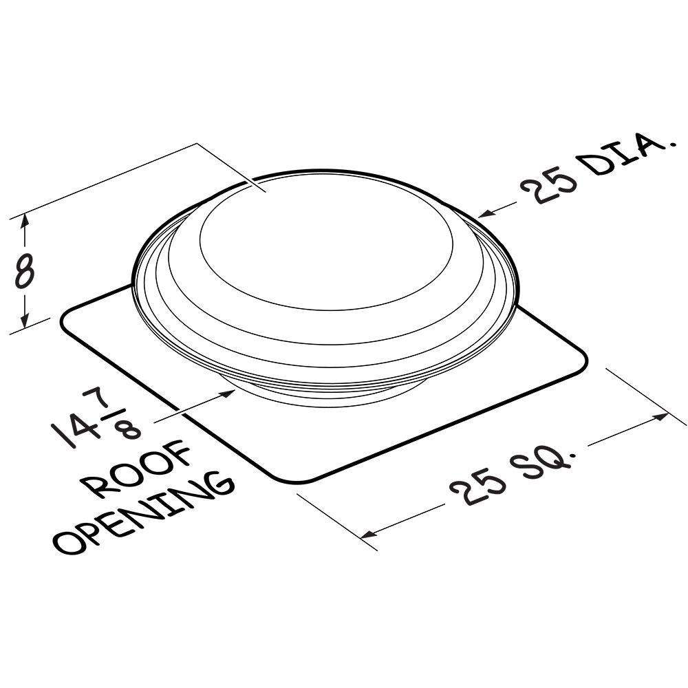 4.0 Amp, Roof Mounted Powered Attic Ventilator 349BR, product image 2 of 2