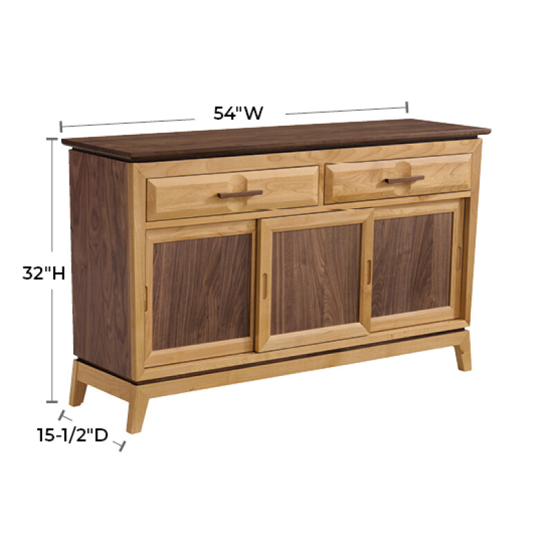 3526 Addison 54″w Storage Console 3526DUET