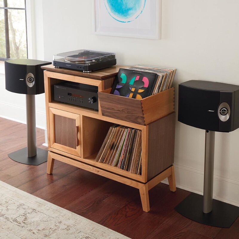 3527 Addison 38″w Vinyl Record Station 3527DUET