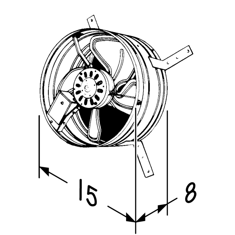 353 Powered Attic and Garage Ventilation Fan, 760 or 1020 CFM, Gable Mounted 353