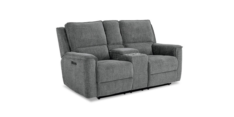 Calvin Power Reclining Loveseat with Center Console 3537PC42F
