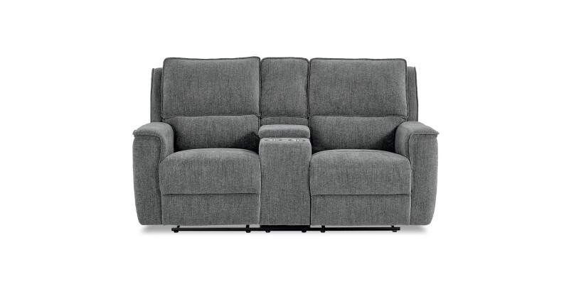Calvin Power Reclining Loveseat with Center Console 3537PC42F