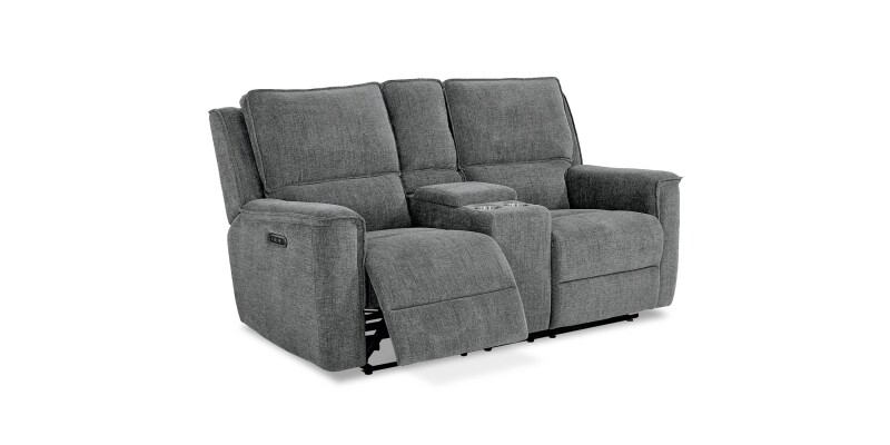 Calvin Power Reclining Loveseat with Center Console 3537PC42F