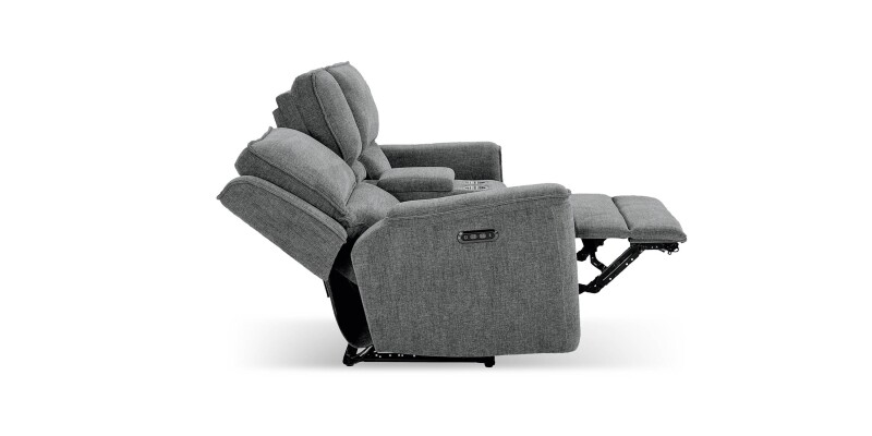 Calvin Power Reclining Loveseat with Center Console 3537PC42F