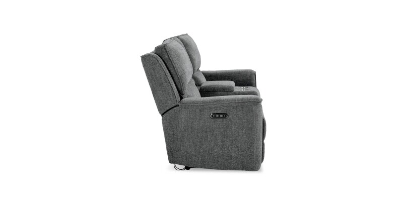Calvin Power Reclining Loveseat with Center Console 3537PC42F