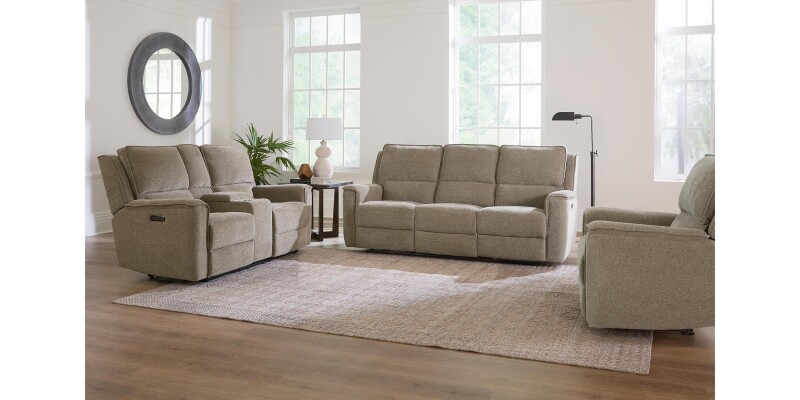 Calvin Power Reclining Loveseat with Center Console 3537PC42P