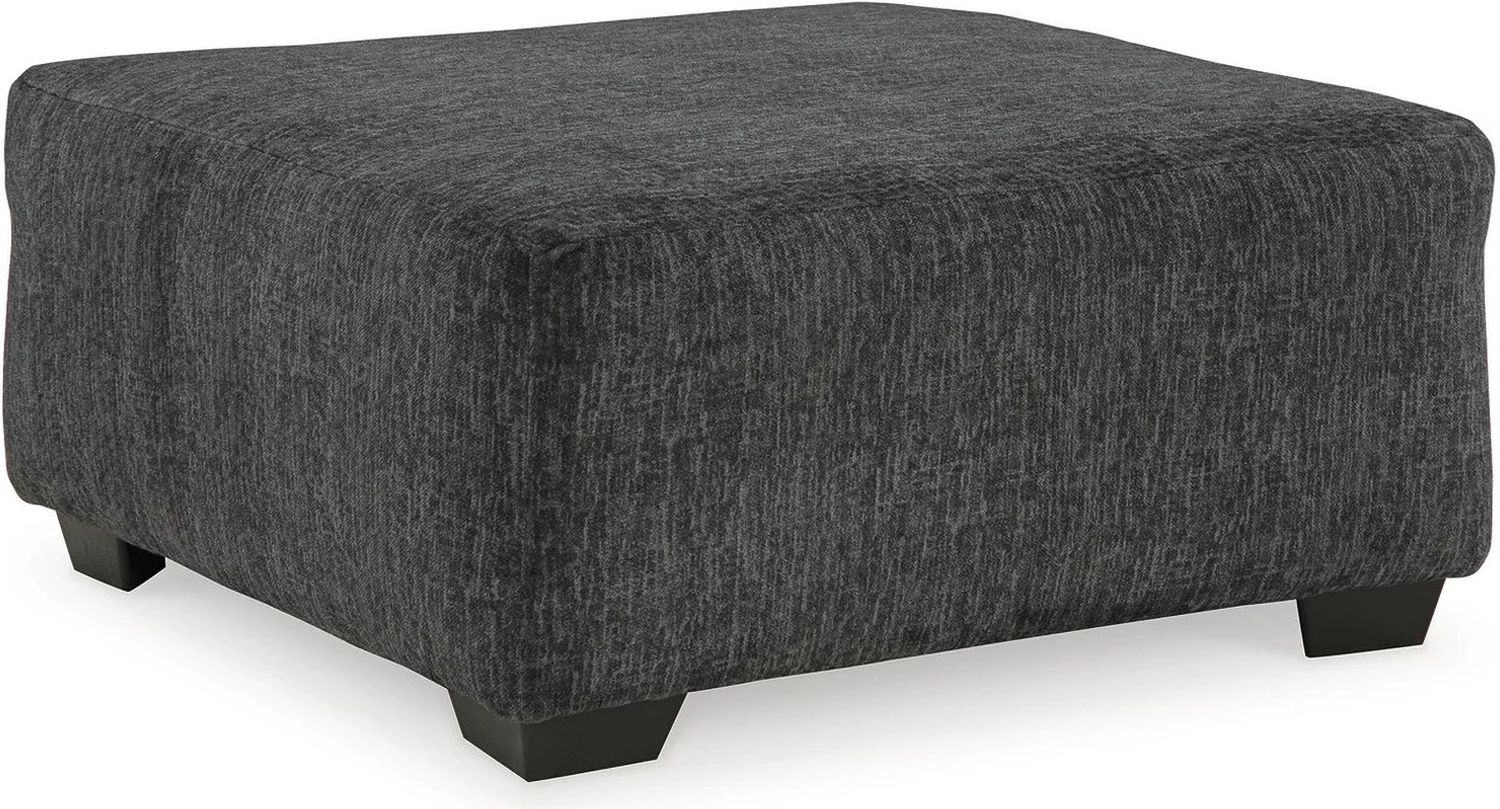 Biddeford Onyx Oversized Accent Ottoman In Shadow 3550408