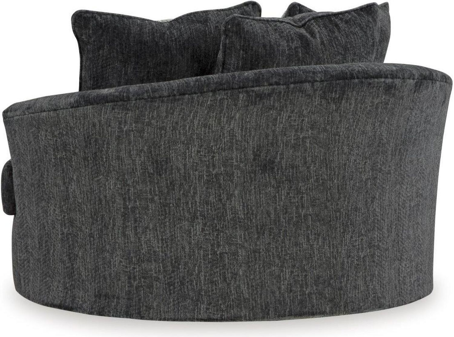 Biddeford Oversized Swivel Accent Chair In Shadow 3550421