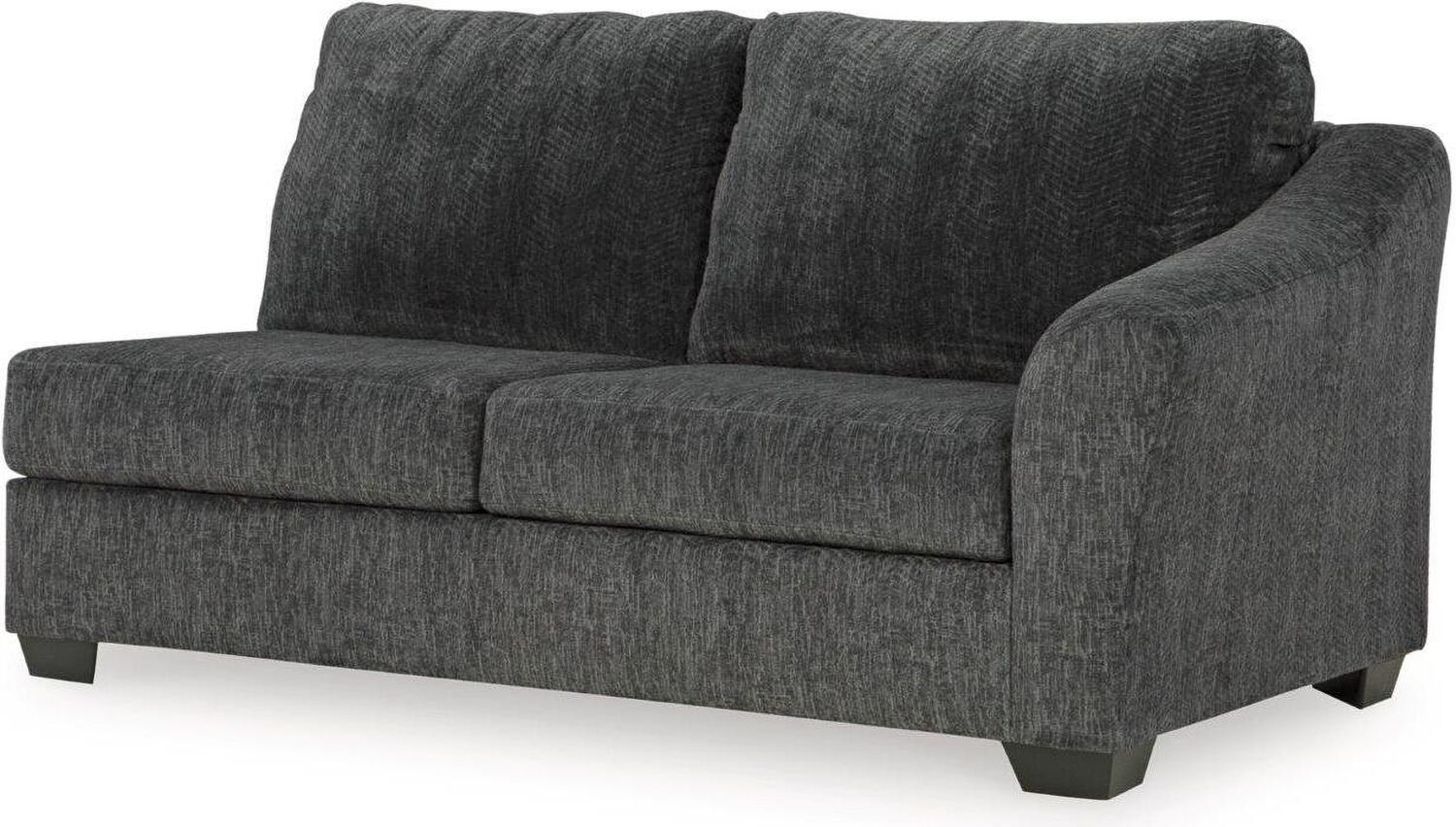 Biddeford 2-Piece LAF Sectional With Chaise In Ebony 35504S1