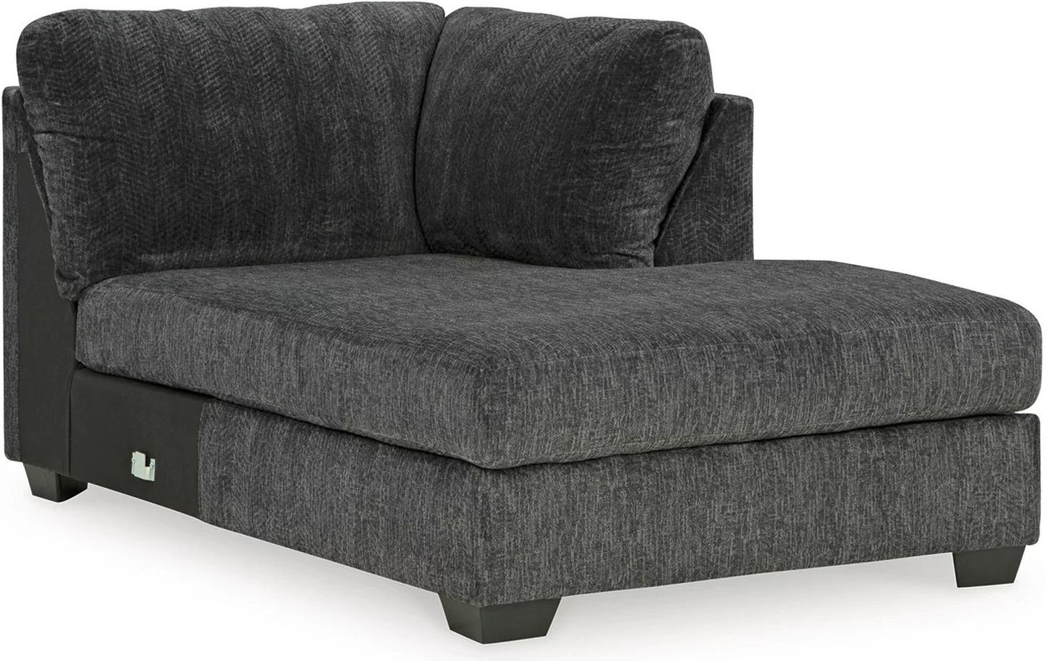 Biddeford 2-Piece LAF Sectional With Chaise In Ebony 35504S1