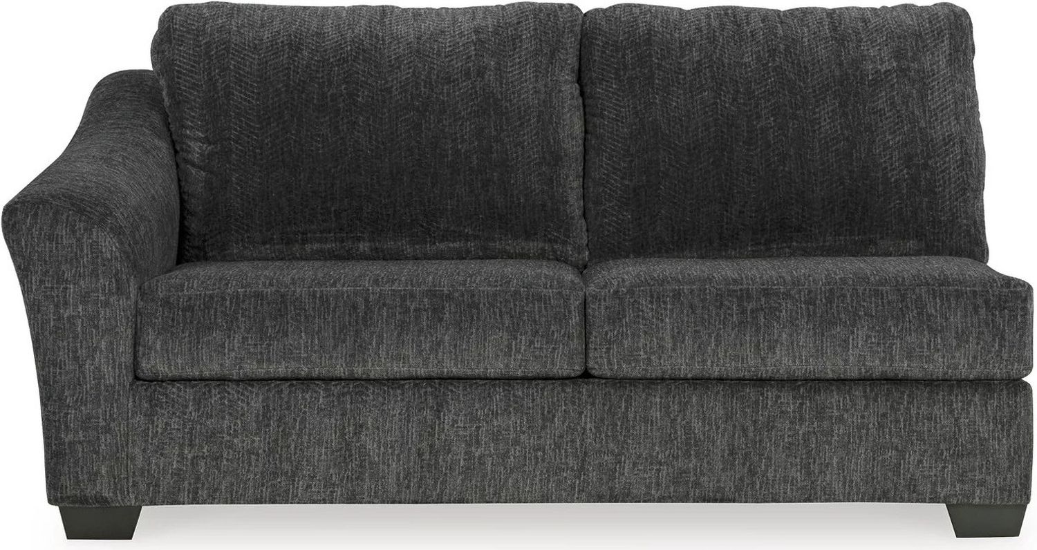 Biddeford 2-Piece LAF Sectional With Chaise In Ebony 35504S1