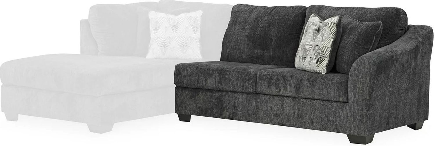 Biddeford 2-Piece LAF Sectional With Chaise In Ebony 35504S1
