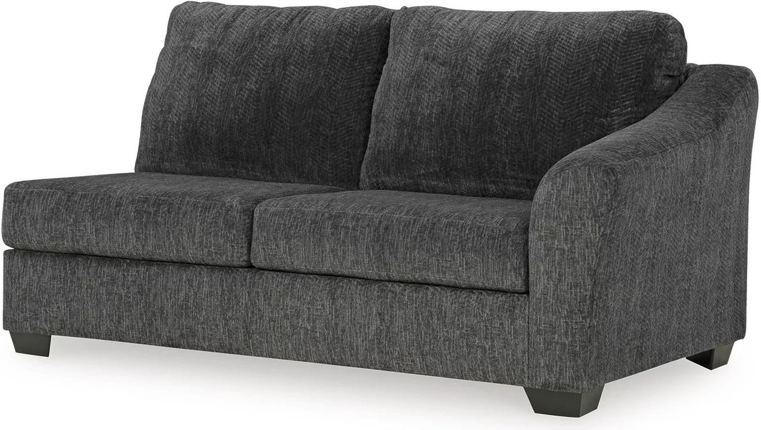 Biddeford 2-Piece RAF Sectional With Chaise In Ebony 35504S2