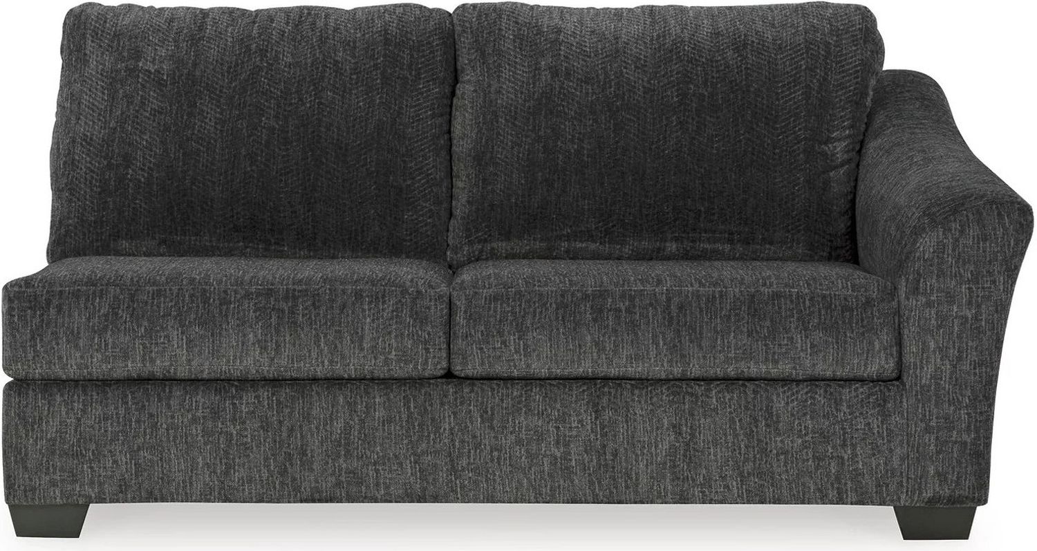 Biddeford 2-Piece RAF Sectional With Chaise In Ebony 35504S2