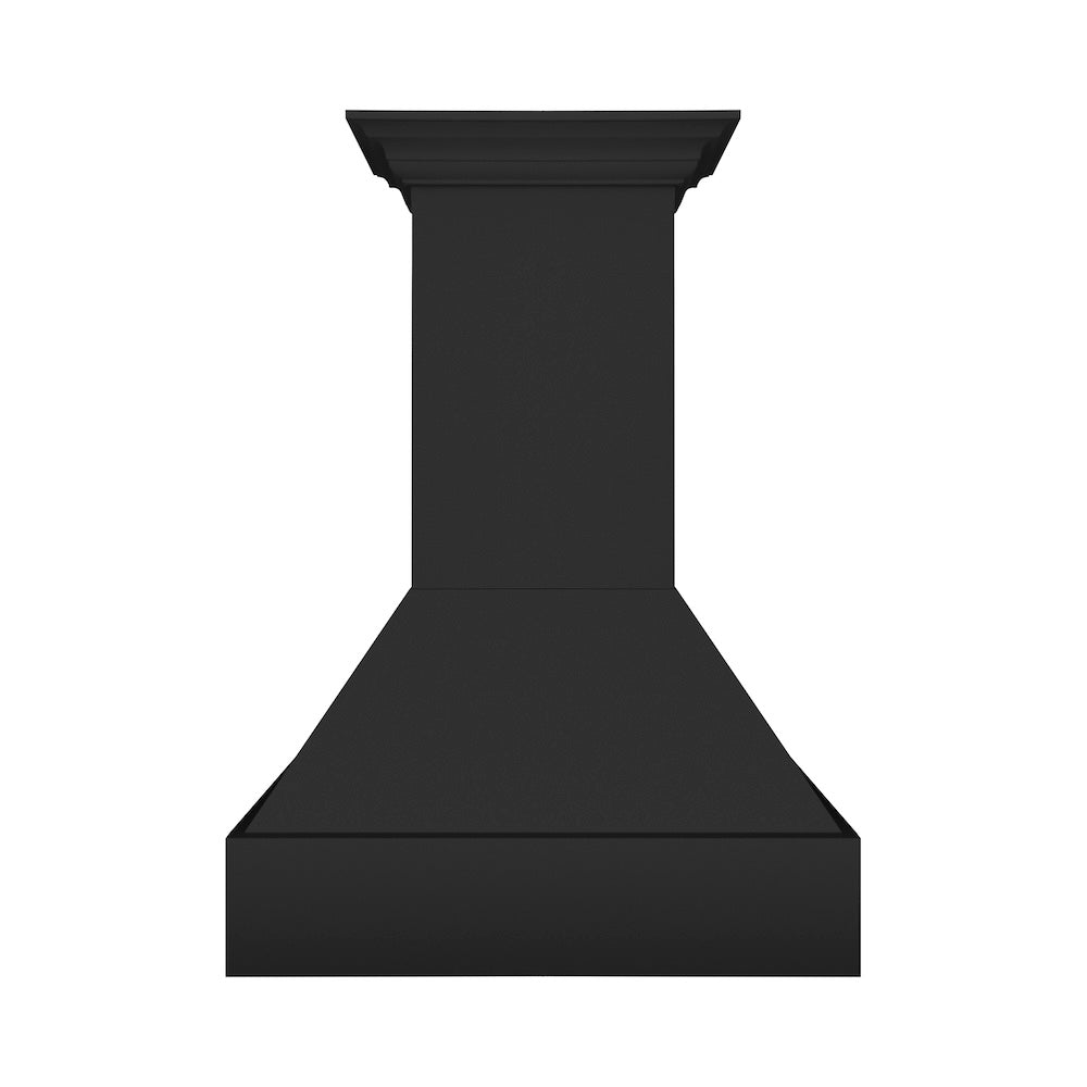 36 In. Wooden Wall Mount Range Hood In Rustic Black Finish 355CC36