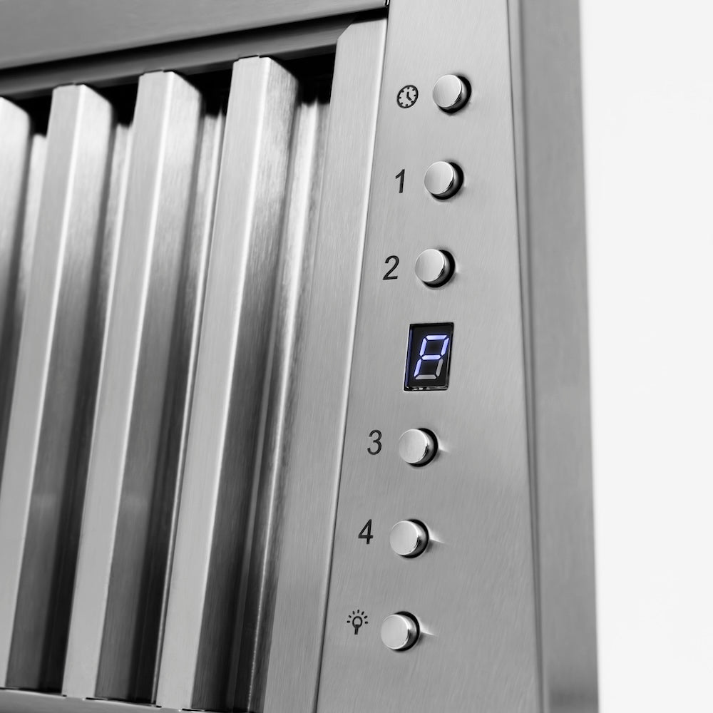 36 In. Wooden Wall Mount Range Hood In Rustic Bright White Finish 355WW36