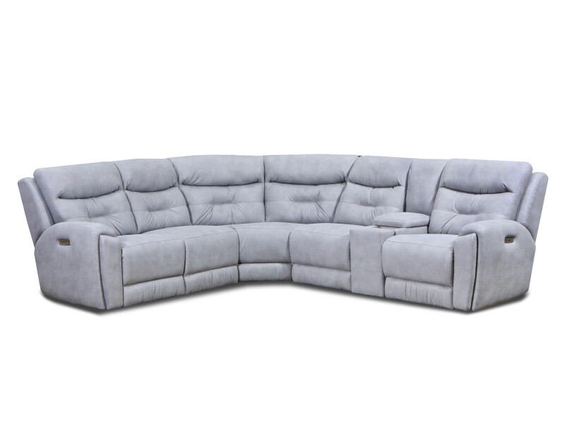 Point Break Power Headrest LAF Console Loveseat Triple Power (2 recliners) & Hidden Cupholders 35627P