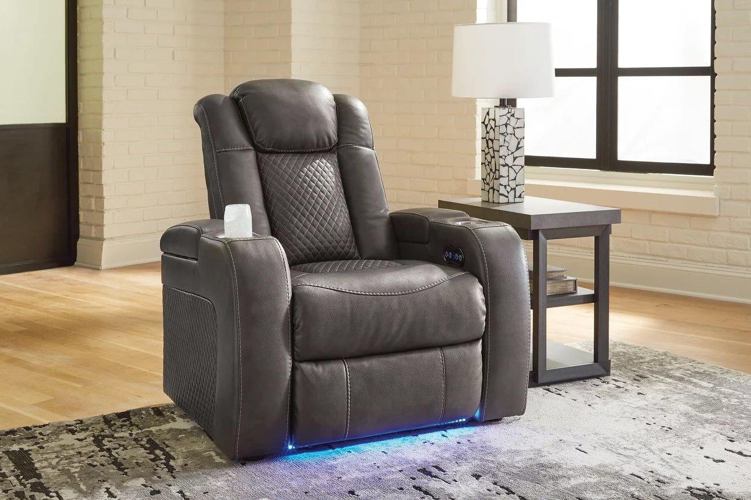 Fyne-Dyme Power Recliner In Shadow 3660213