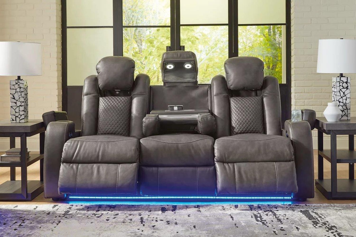 Fyne-Dyme Power Reclining Sofa In Shadow 3660215