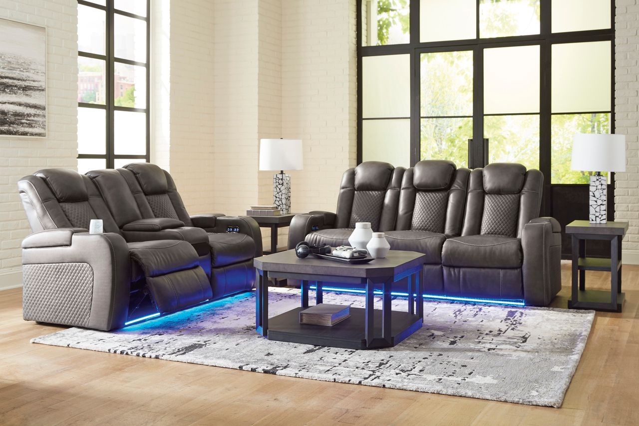 Fyne-Dyme Power Reclining Sofa In Shadow 3660215