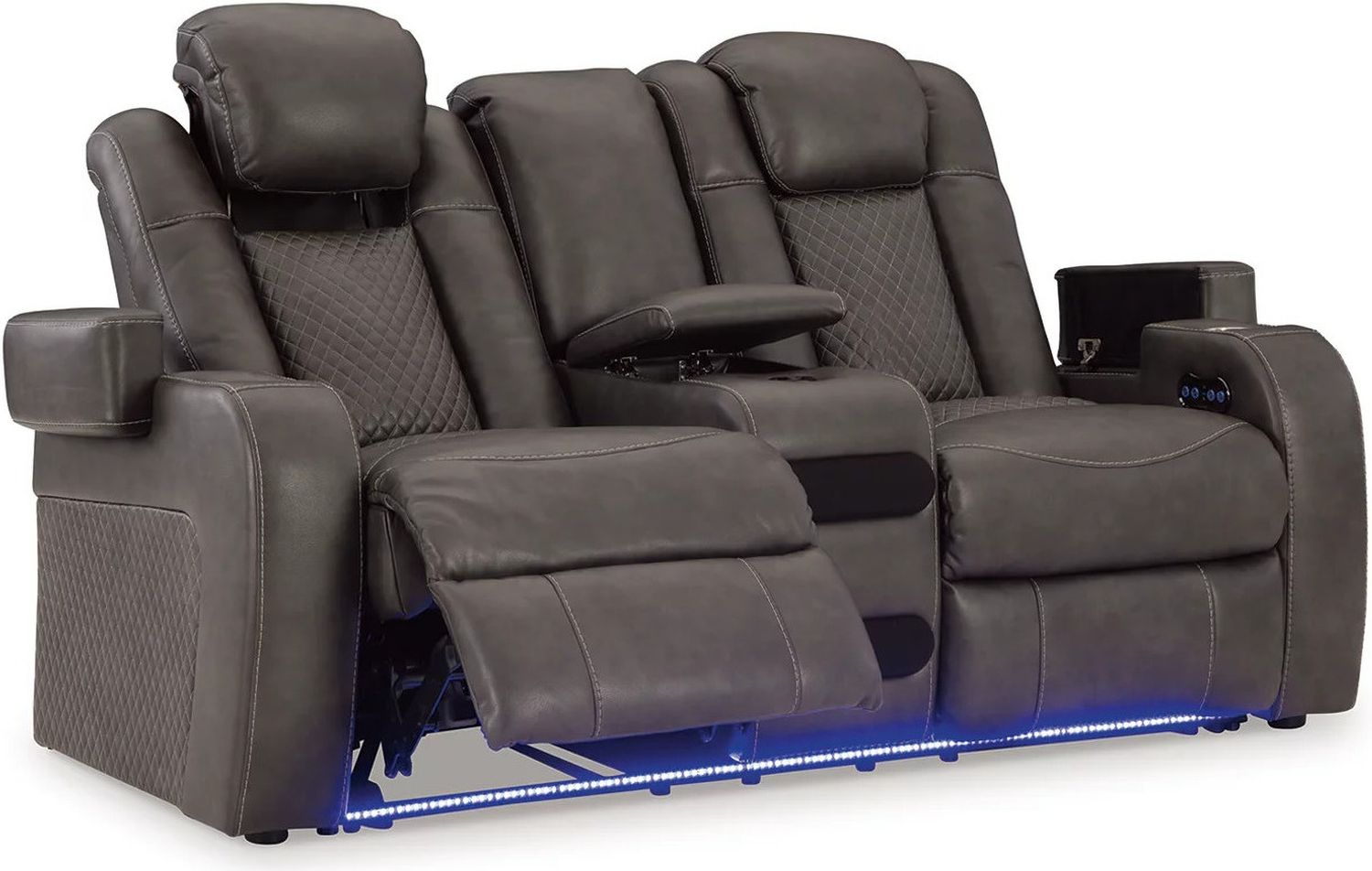 Fyne-Dyme Power Reclining Living Room Set In Shadow 36602U1