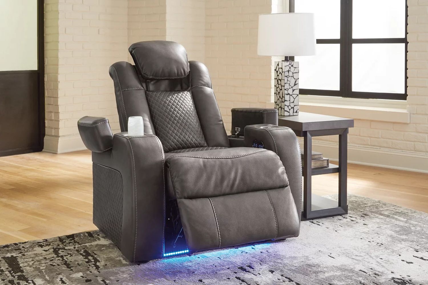 Fyne-Dyme Power Reclining Living Room Set In Shadow 36602U1