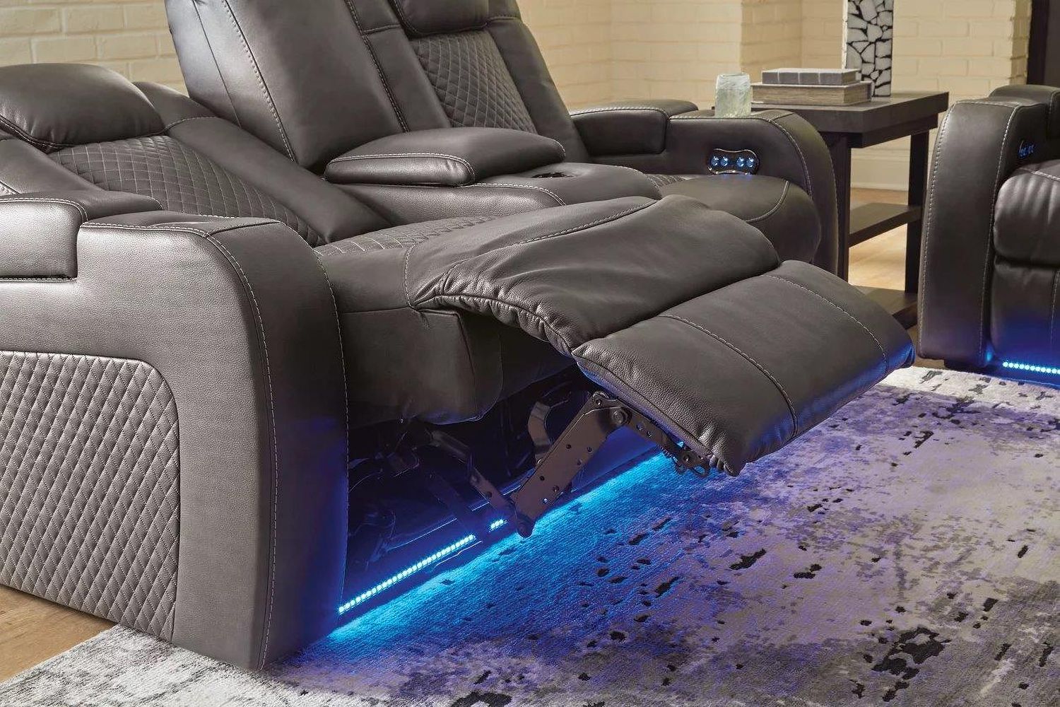 Fyne-Dyme Power Reclining Living Room Set In Shadow 36602U1