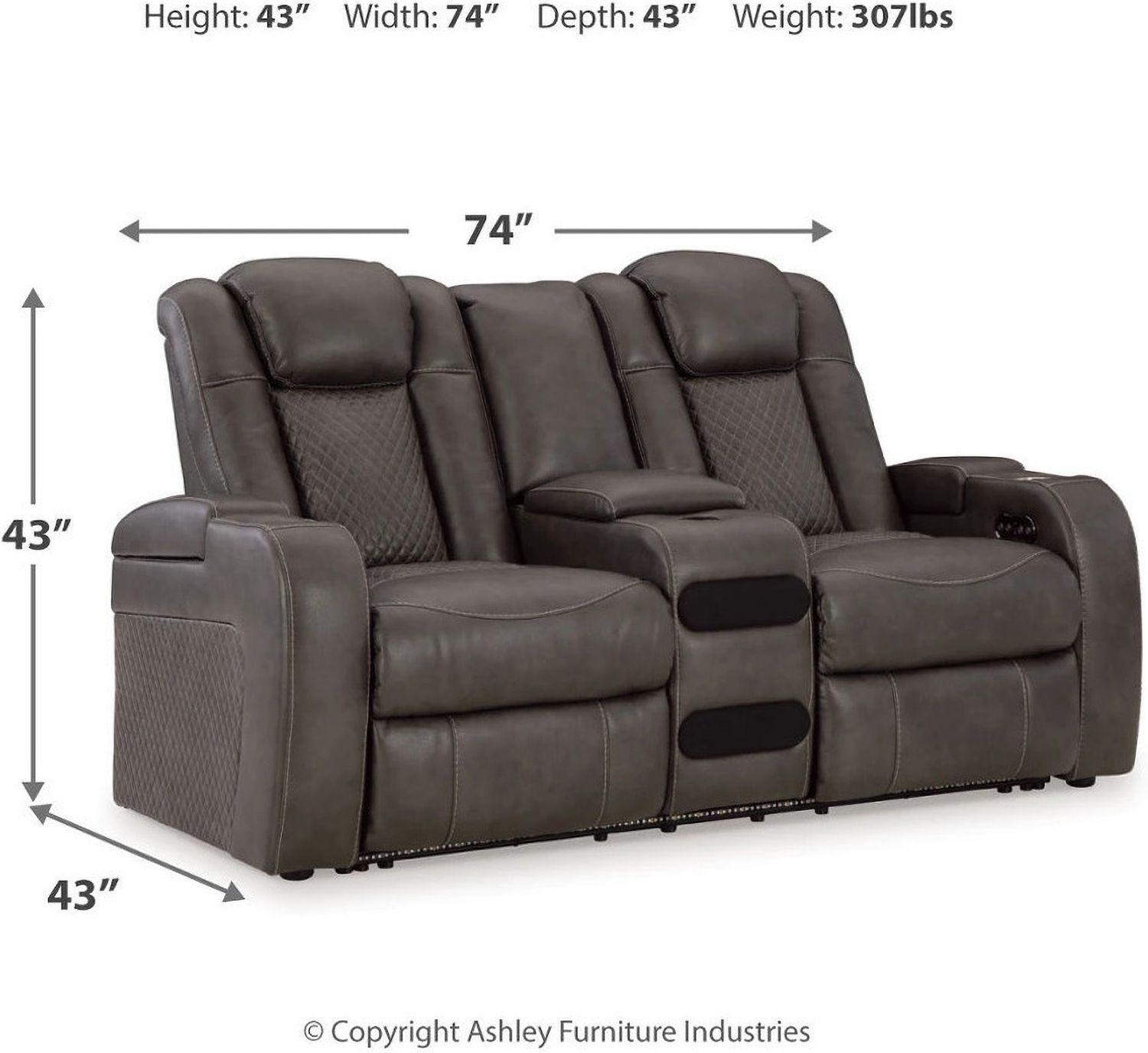 Fyne-Dyme Power Reclining Living Room Set In Shadow 36602U1