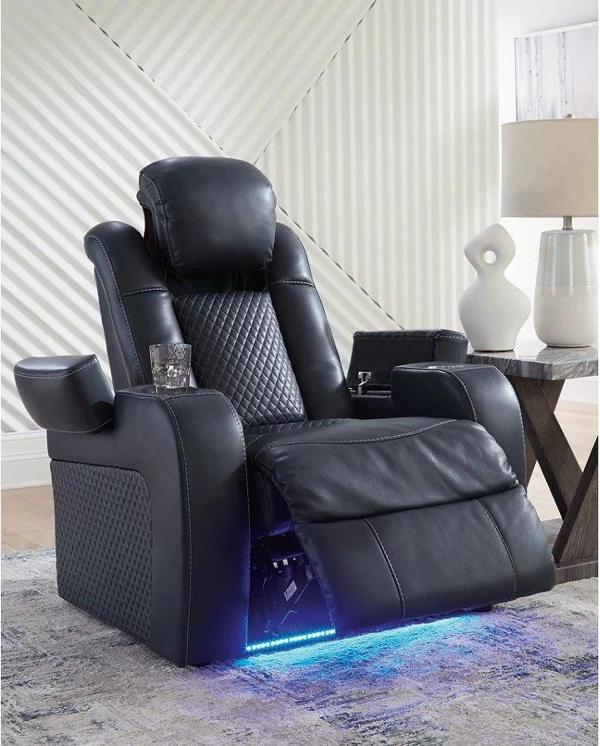 Fyne-Dyme Power Recliner In Sapphire 3660313