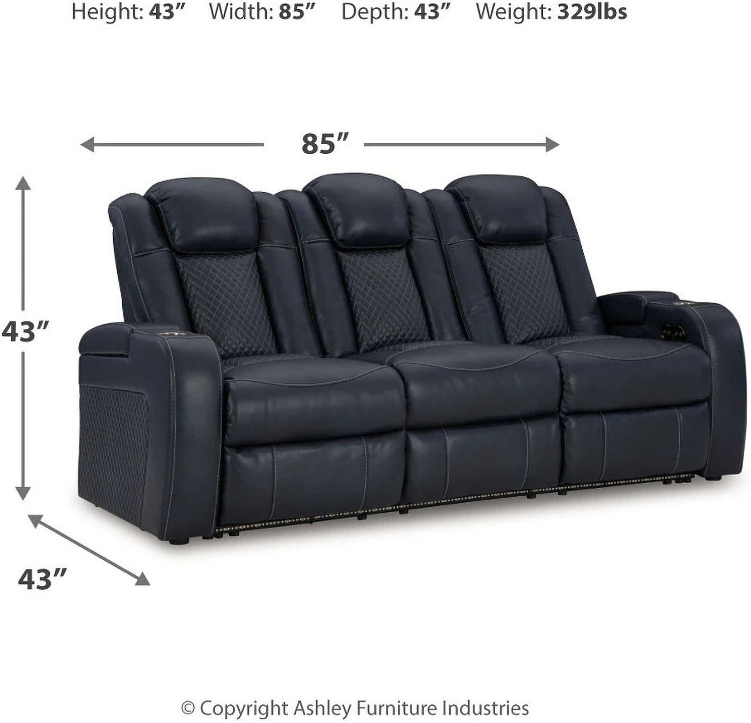 Fyne-Dyme Power Reclining Sofa In Sapphire 3660315