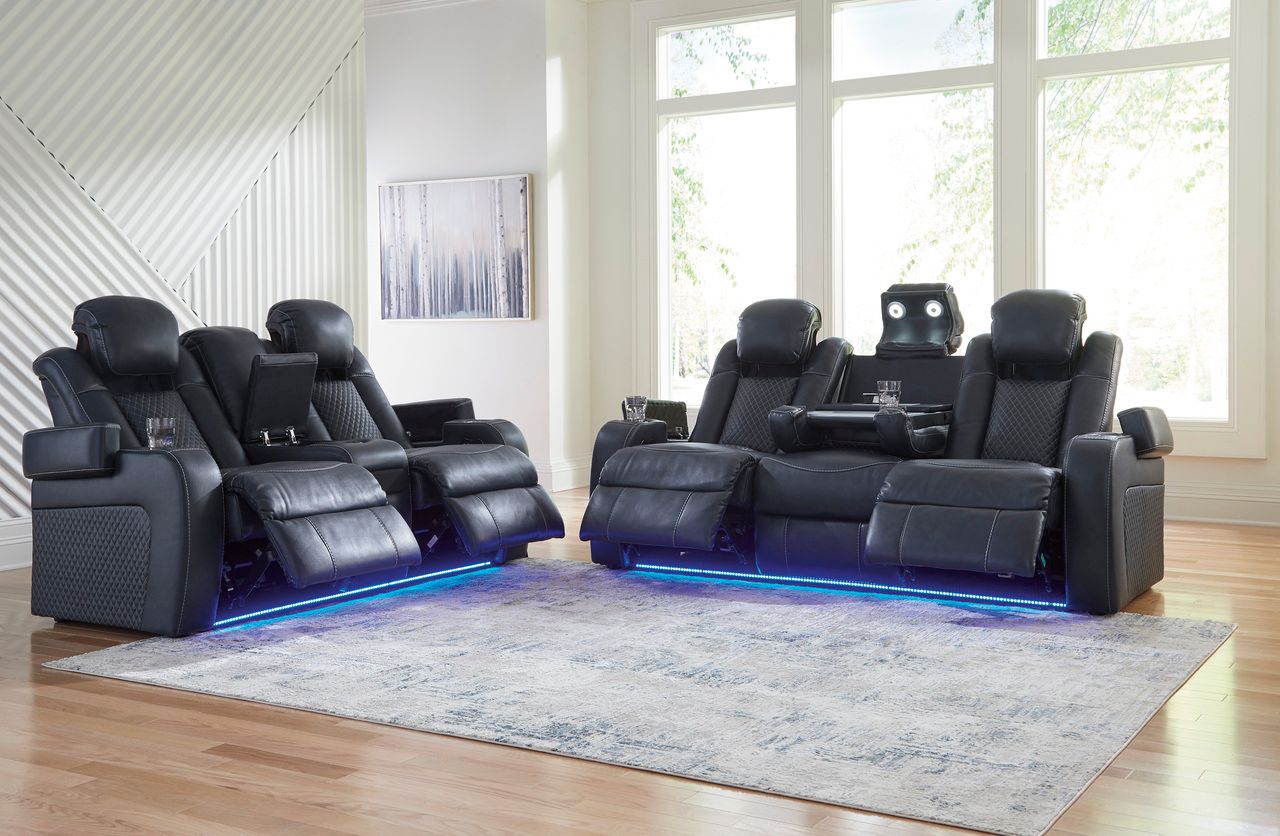 Fyne-Dyme Power Reclining Sofa In Sapphire 3660315
