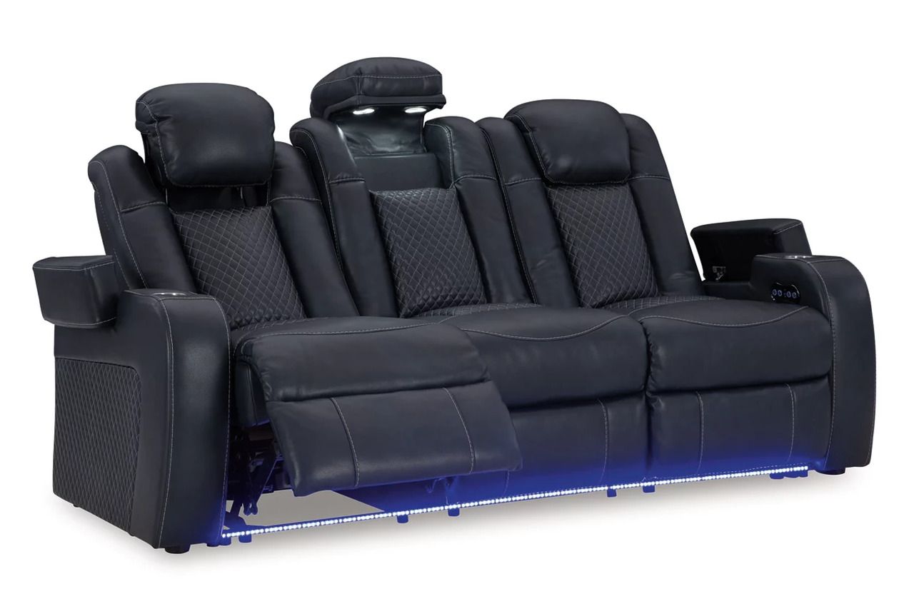 Fyne-Dyme Power Reclining Living Room Set In Sapphire 36603U1