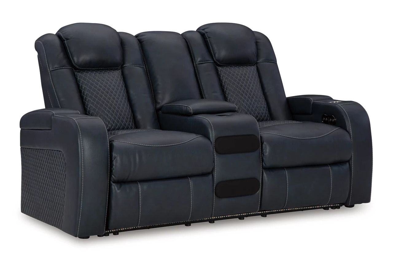Fyne-Dyme Power Reclining Living Room Set In Sapphire 36603U1