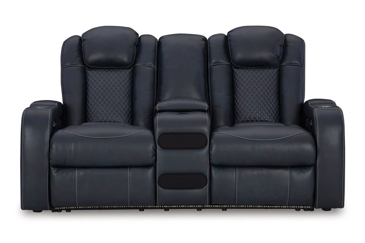 Fyne-Dyme Power Reclining Living Room Set In Sapphire 36603U1