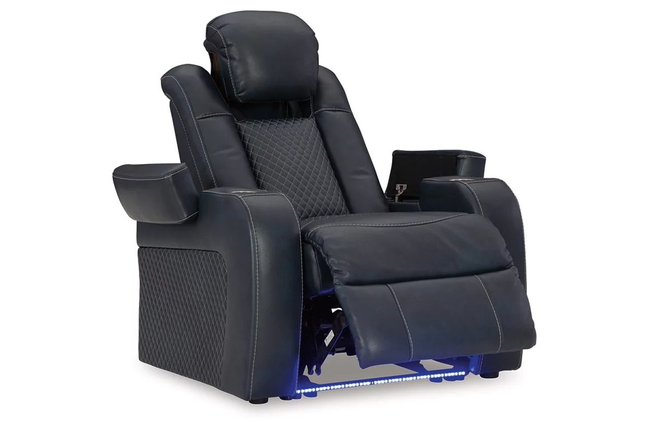 Fyne-Dyme Power Reclining Living Room Set In Sapphire 36603U1