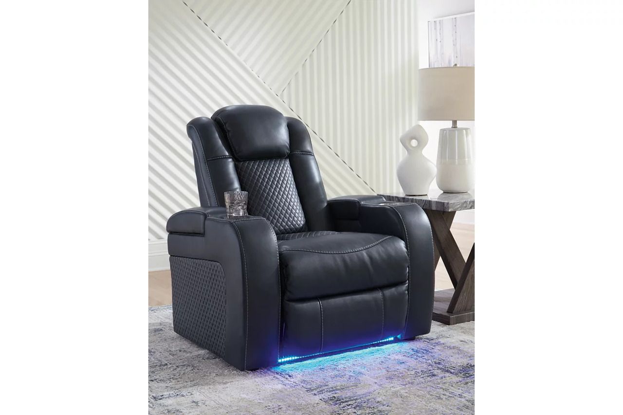 Fyne-Dyme Power Reclining Living Room Set In Sapphire 36603U1
