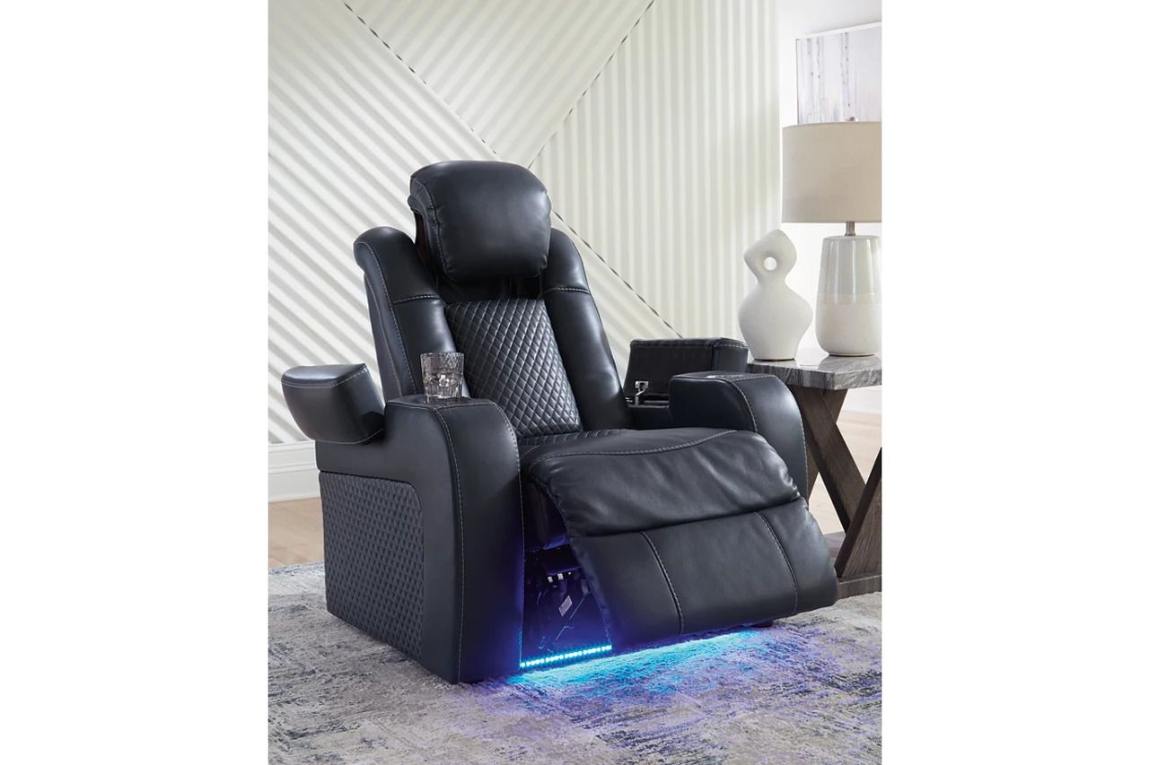 Fyne-Dyme Power Reclining Living Room Set In Sapphire 36603U1