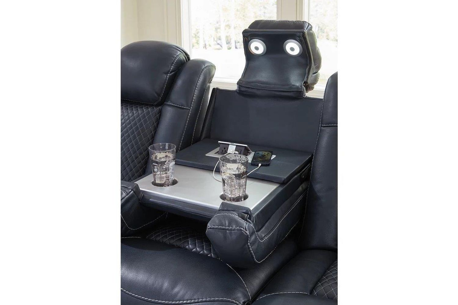 Fyne-Dyme Power Reclining Living Room Set In Sapphire 36603U1