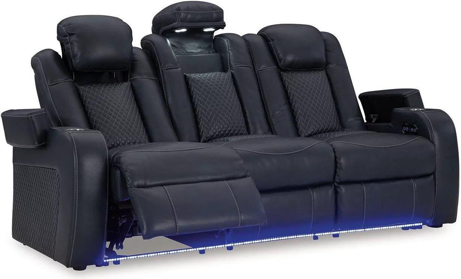 Fyne-Dyme Power Reclining Living Room Set In Sapphire 36603U1