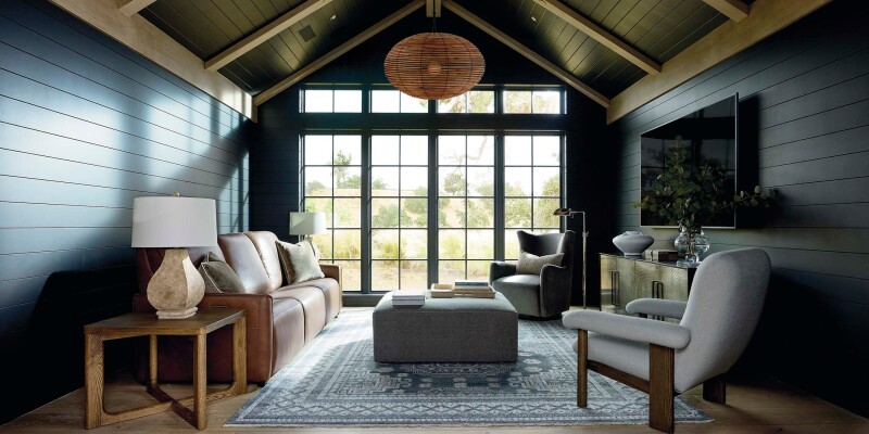 Everett Leather Modular Reclining Sofa 3662SOFAC
