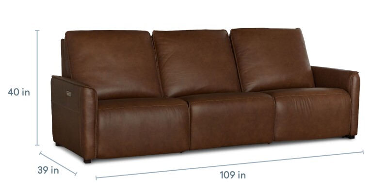 Everett Leather Modular Reclining Sofa 3662SOFAC