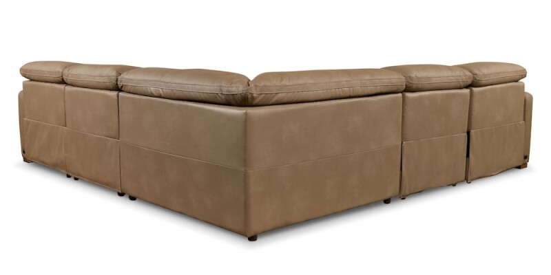 Caswell Leather Power Reclining L-Shaped Sectional 3664LSECTPGB