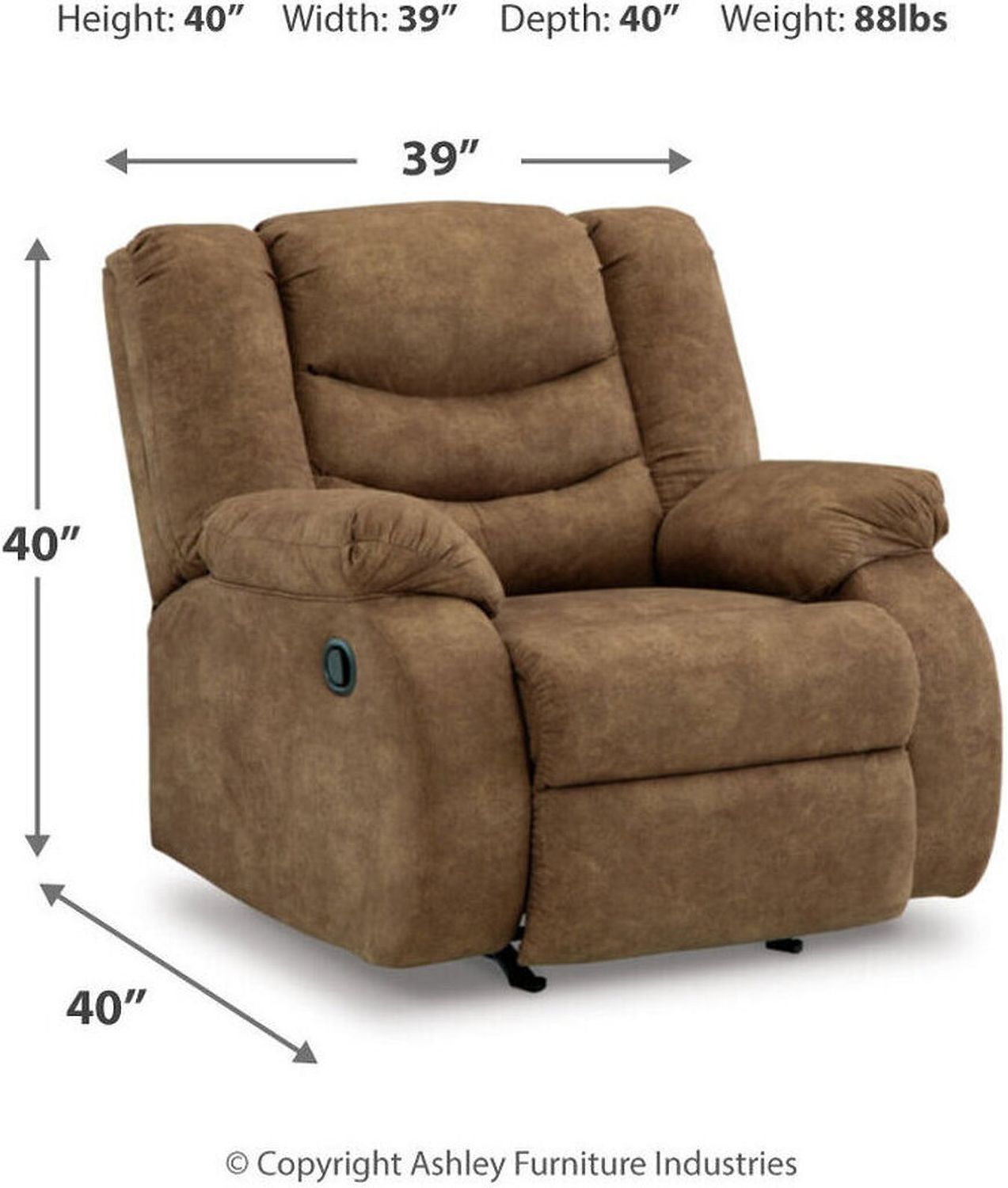 Partymate Rocker Recliner In Brindle 3690225